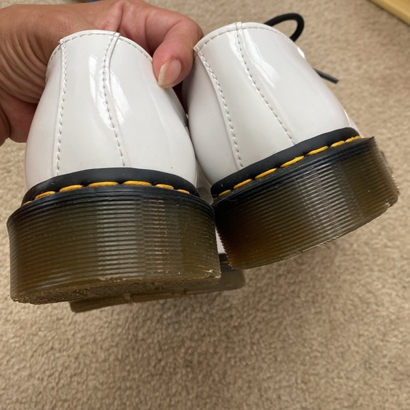 Dr. Martens White Patent Leather Oxford Shoes Size 9m - Picture 5 of 7